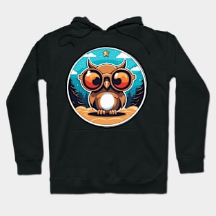 Owl Christmas Drawing Hoodie